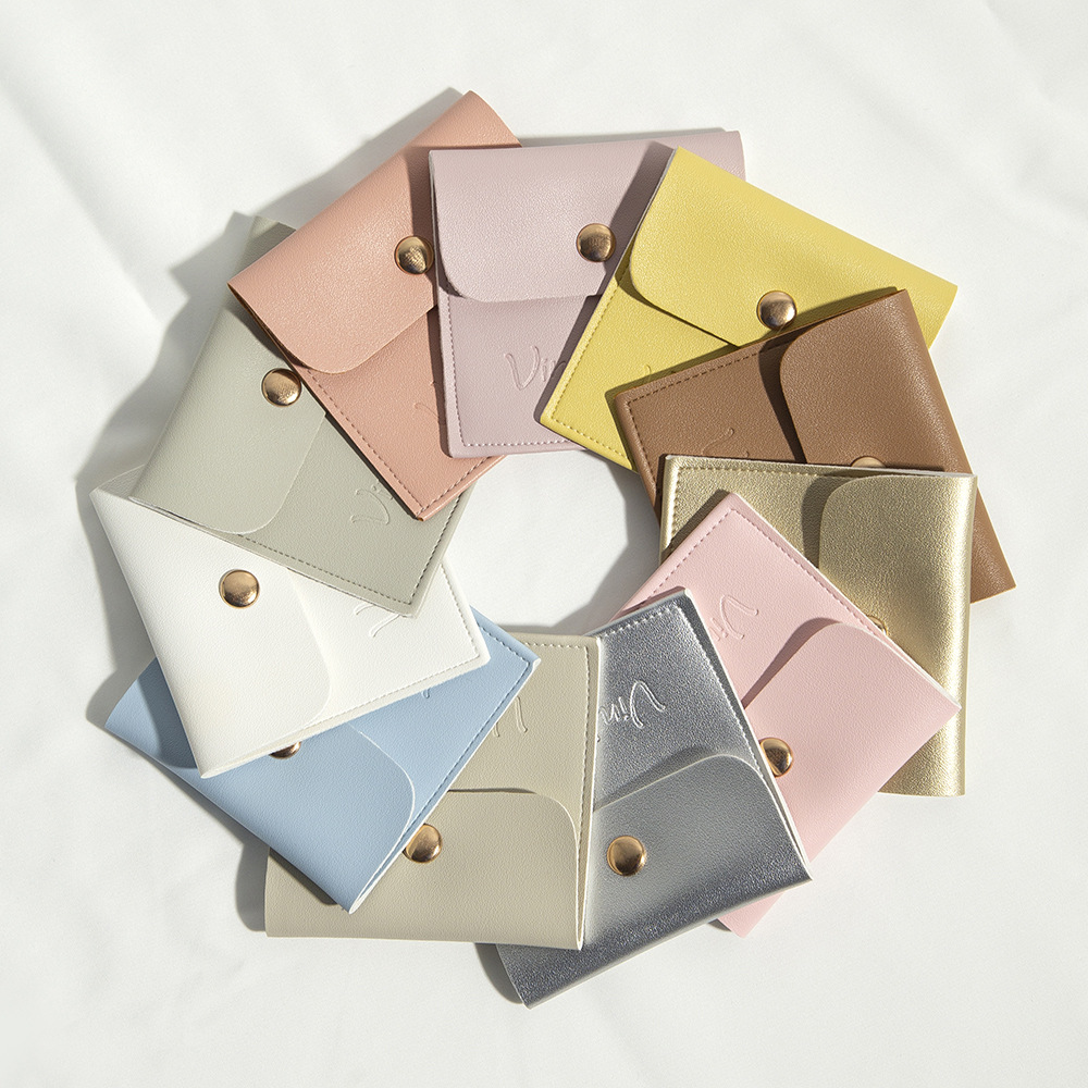 PU leather jewelry pouches for gift packaging